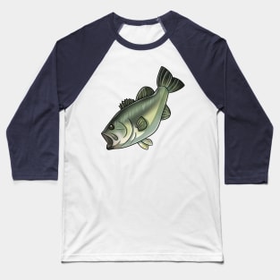 Large Mouth Bass Baseball T-Shirt